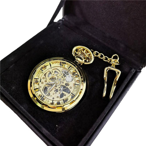 Montre à Gousset Mécanique Goldie Skeleton