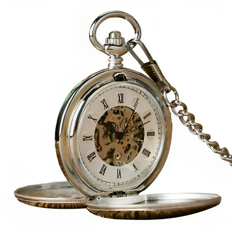 Montre gousset - Papillon d'argent