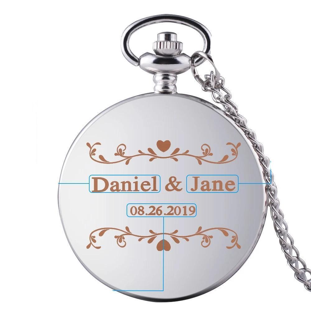 Montre à gousset personnalisable - White Flame - Goussets Béguin - 10