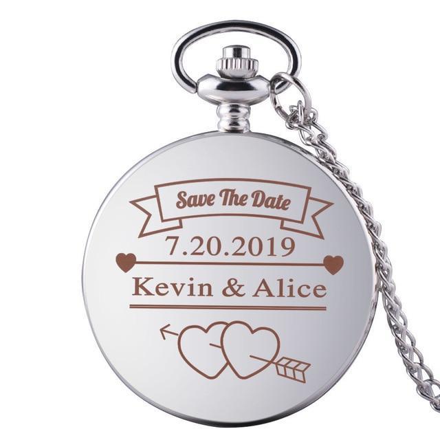 Montre à gousset personnalisable - White Flame - Goussets Béguin - 8