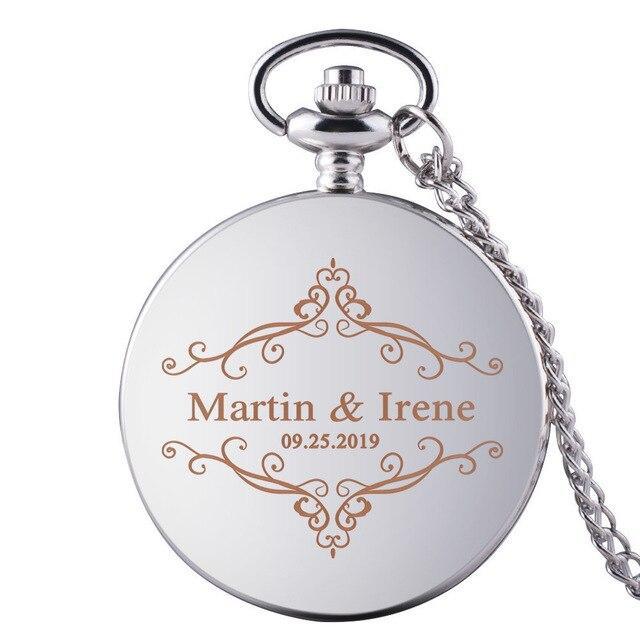 Montre à gousset personnalisable - White Flame - Goussets Béguin - 6
