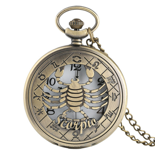 montre gousset signe scorpion