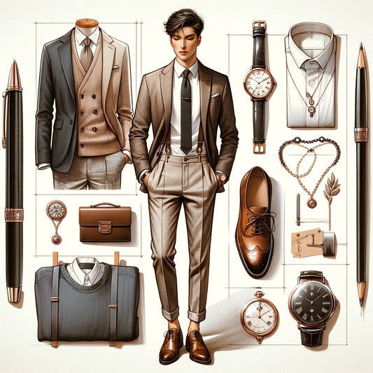 la panoplie de la tenue classe pour les hommes