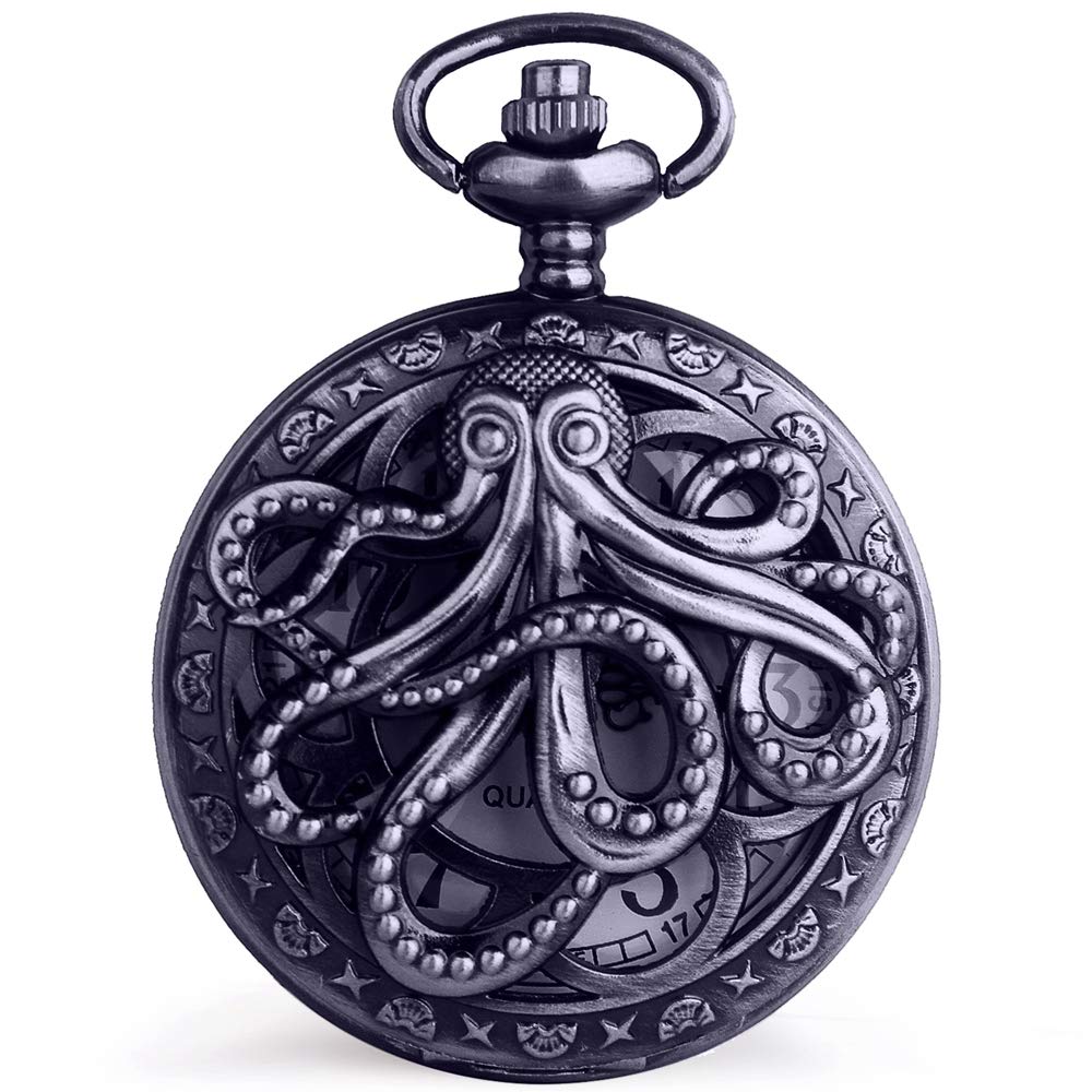 Montre à Gousset | Silver Octopus
