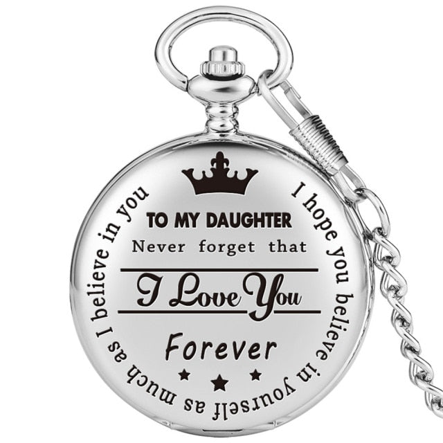 montre à gousset i love you to my daughter