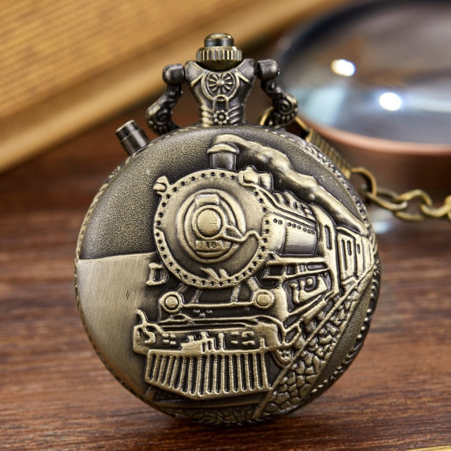 montre à gousset locomotive